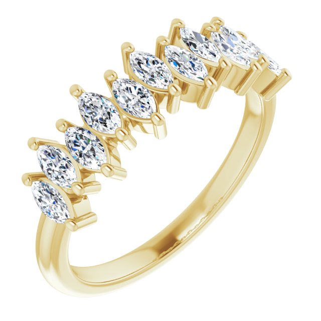 1.10 ct. Marquise Diamond Wedding Band-VIRABYANI